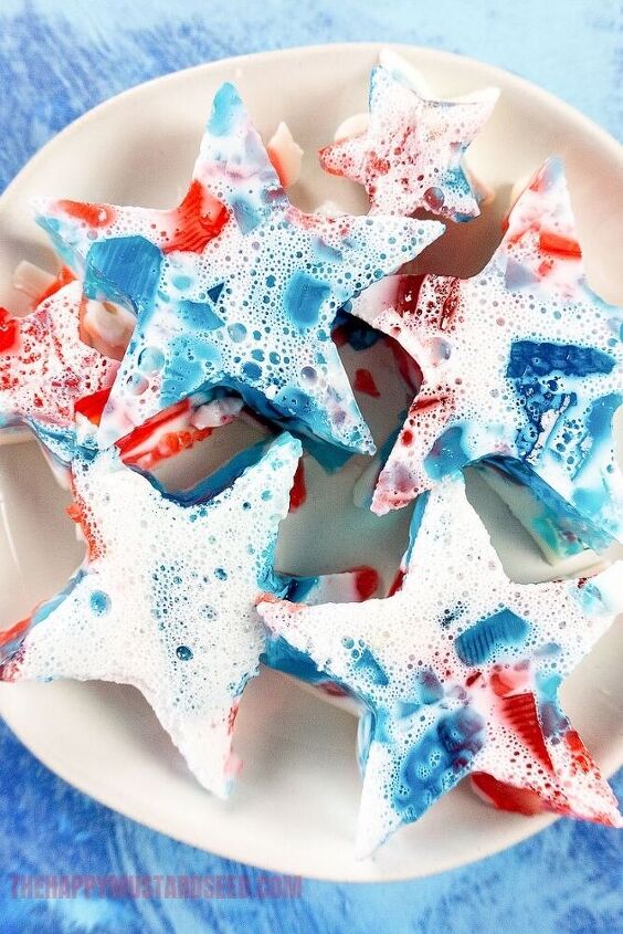 red white blue stained glass jello stars