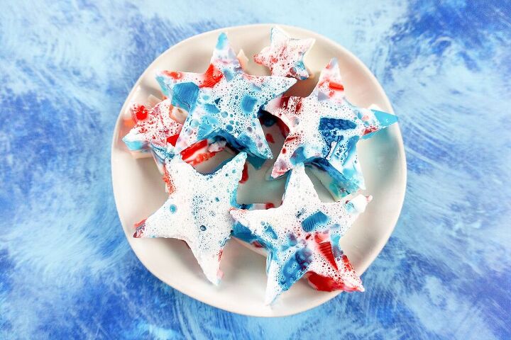 red white blue stained glass jello stars
