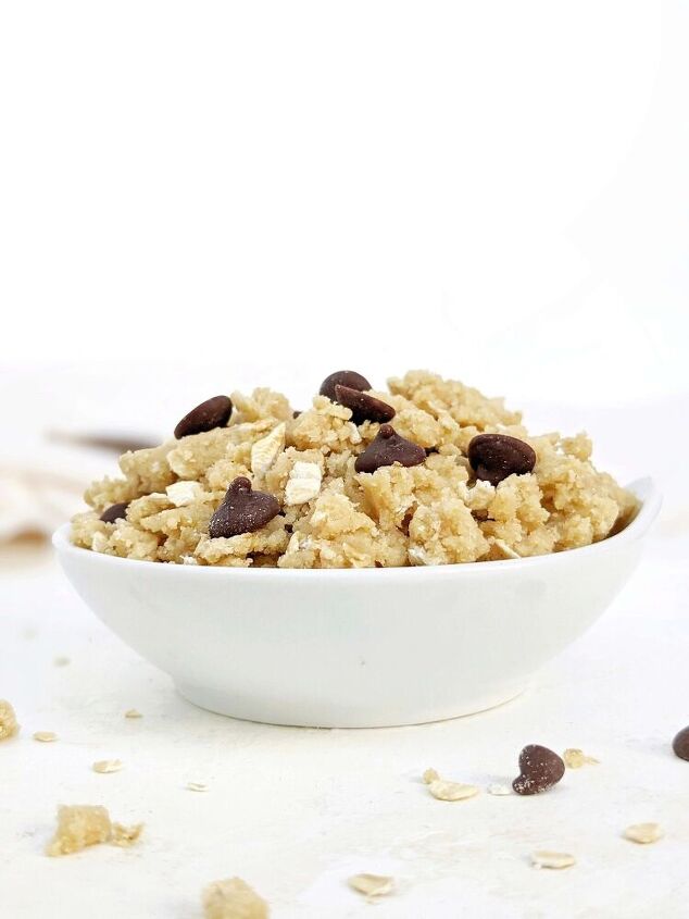 edible protein oatmeal cookie dough gluten free sugar free