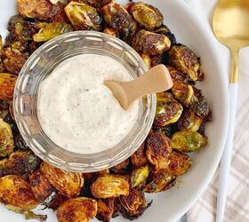 BBQ Roasted Brussels Sprouts With Mustard Aioli