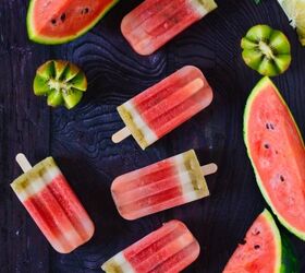 Watermelon Kiwi Popsicles Recipe With Coconut Milk