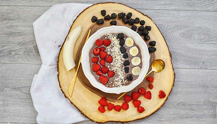 vegan acai berry smoothie bowl recipe