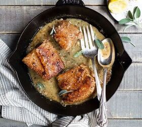 herb roasted pork belly with shallot mustard sauce