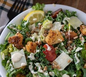 Farro & Kale Caesar Salad