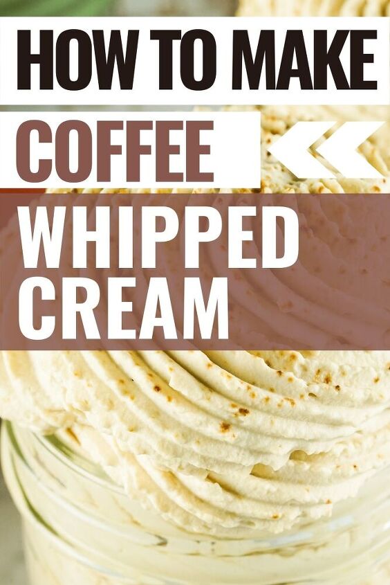 homemade coffee whipped cream