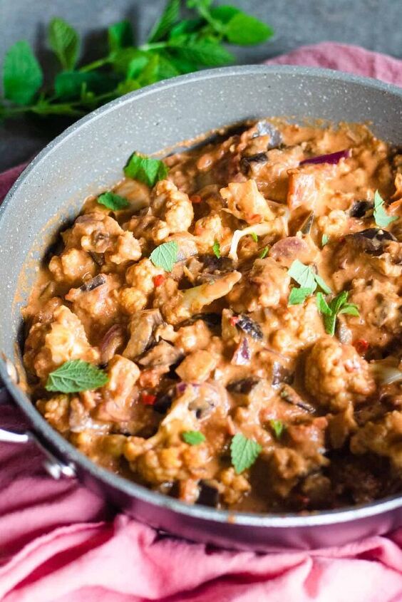 aubergine and cauliflower curry vegan