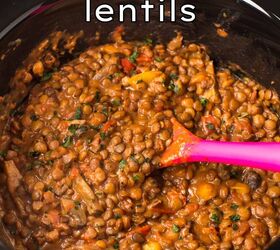 Cheesy Slow Cooker Lentils | Foodtalk