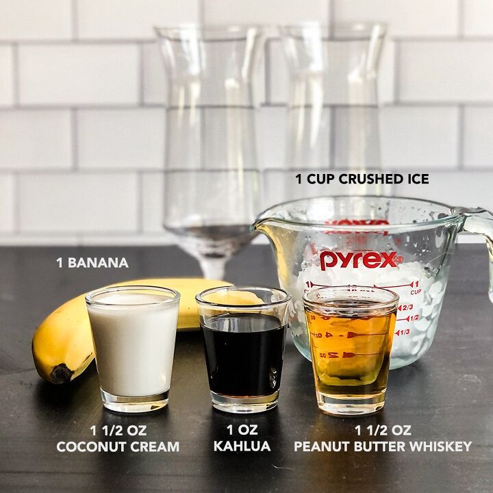 dirty banana cocktail, You will need these ingredients