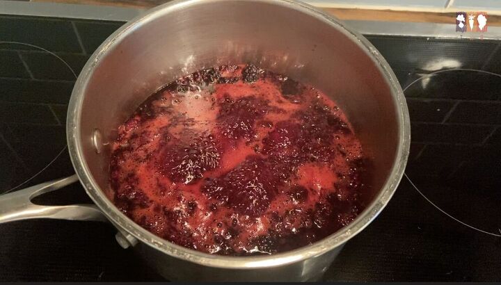 fresh and easy raspberry sauce the kitchen garten, Raspberries cooking down