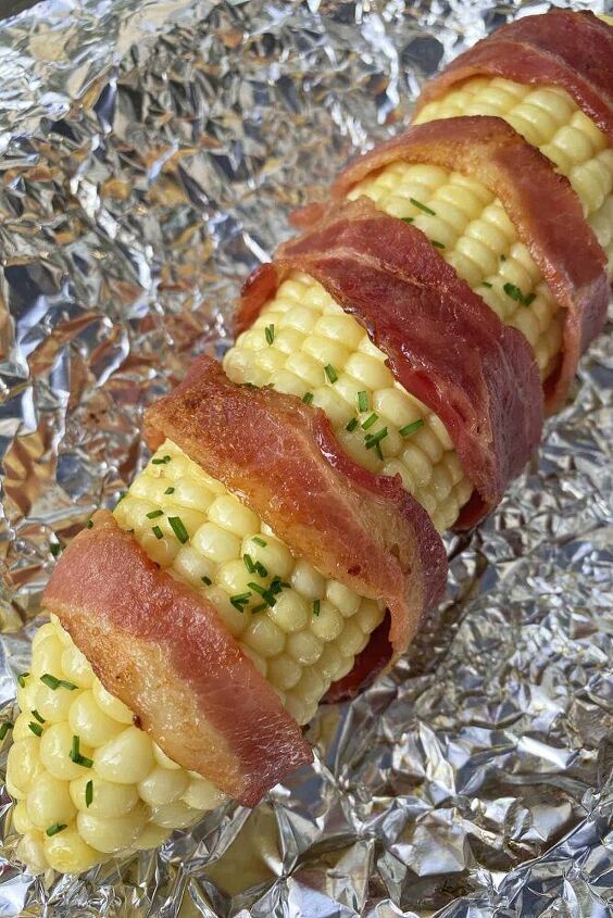 bacon wrapped sweet corn