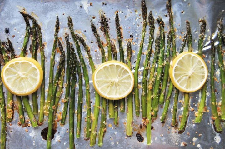 quick garlic lemon asparagus
