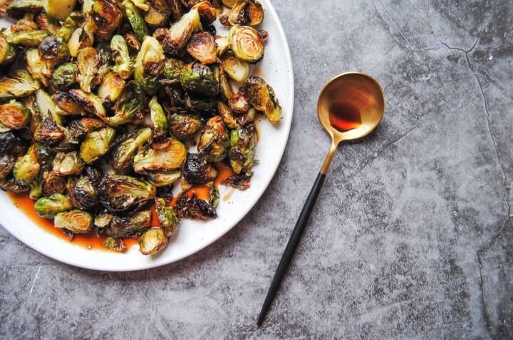 sweet and salty brussels sprouts
