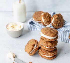 Carrot Cake Cookie Sandwiches With Cream Cheese Frosting