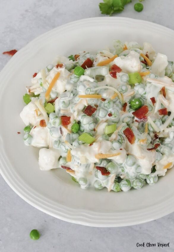 pea salad with ranch dressing