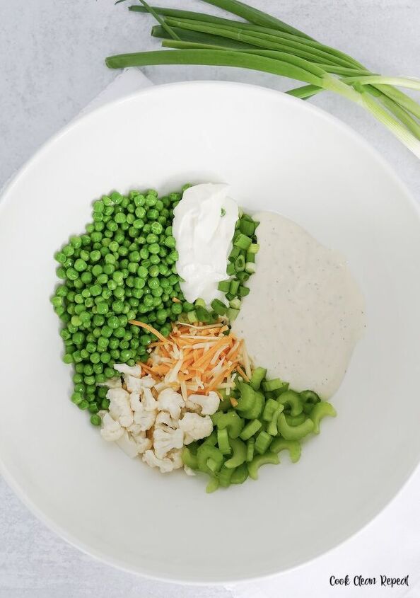 pea salad with ranch dressing