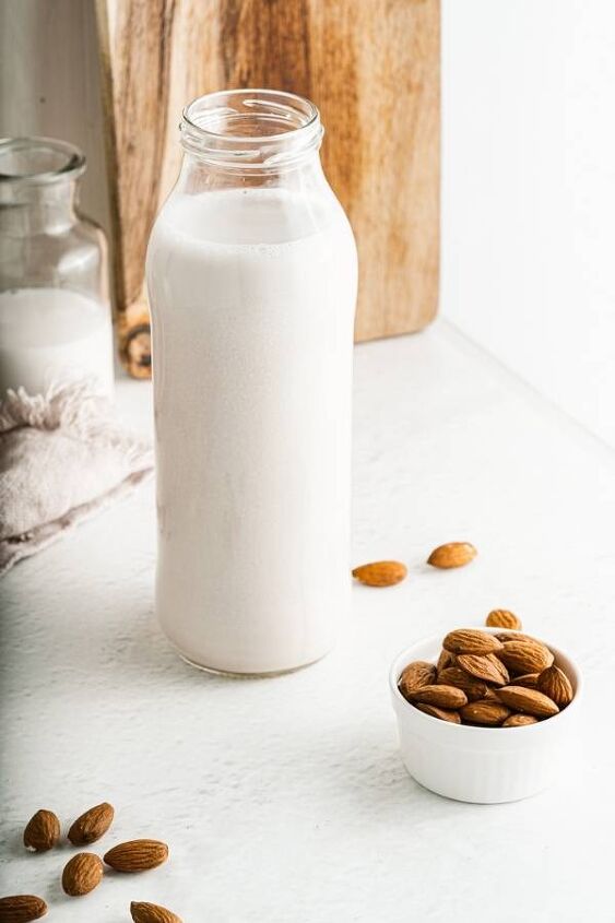 how to make 2 ingredient homemade almond milk nut milk recipe