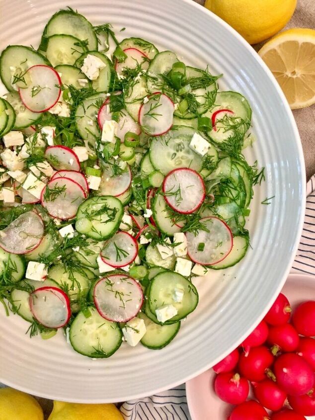 refreshing cucumber and radish salad