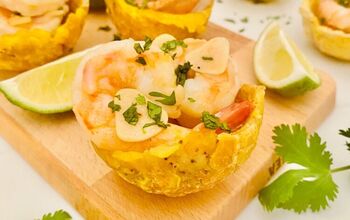 Garlic Shrimp Plantain Cups