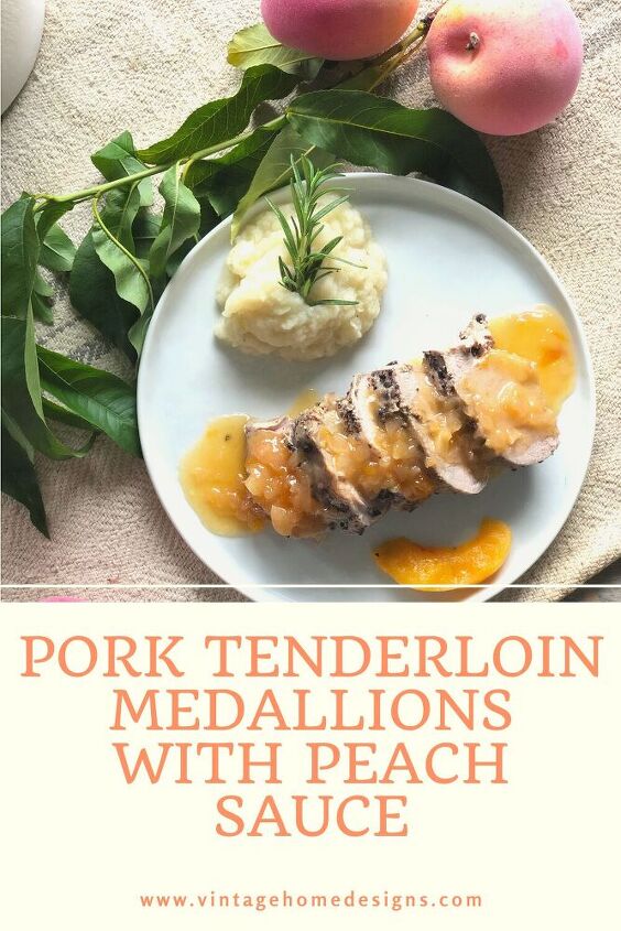 pork tenderloin medallions with peach sauce