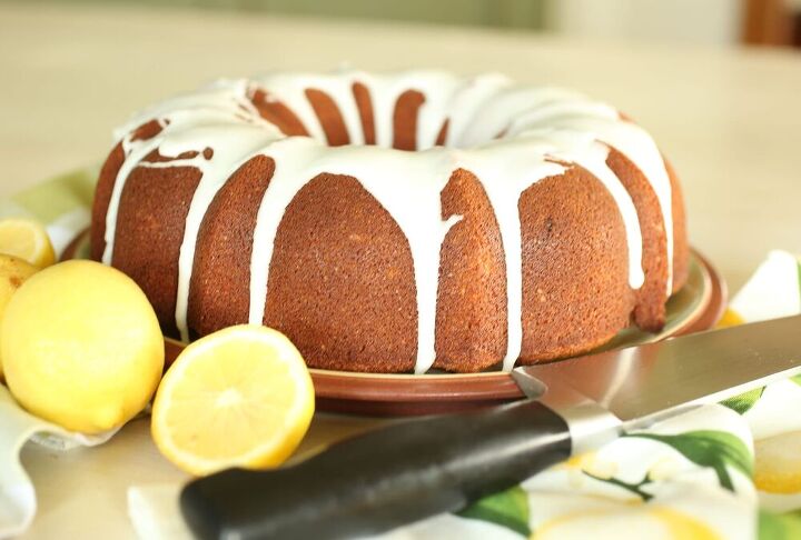 healthy lemon bundt cake from scratch