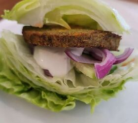 veggie burger on a lettuce bun 5 point on ww