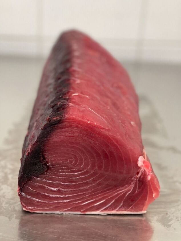 sashimi tuna with summer gazpacho