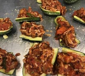 how to make turkey zucchini boat appetizers