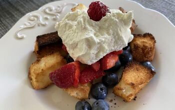 Easy Angel Food Cake and Berries With Lemon Vanilla Whipped Cream