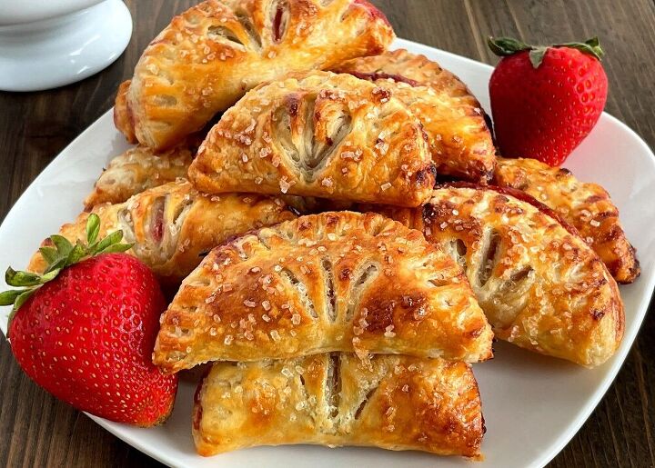 15 quick easy air fryer recipes youll want to make on repeat, Air Fryer Strawberry Turnovers