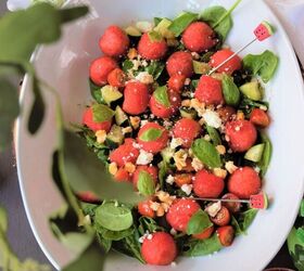 watermelon salad with balsamic vinaigrette