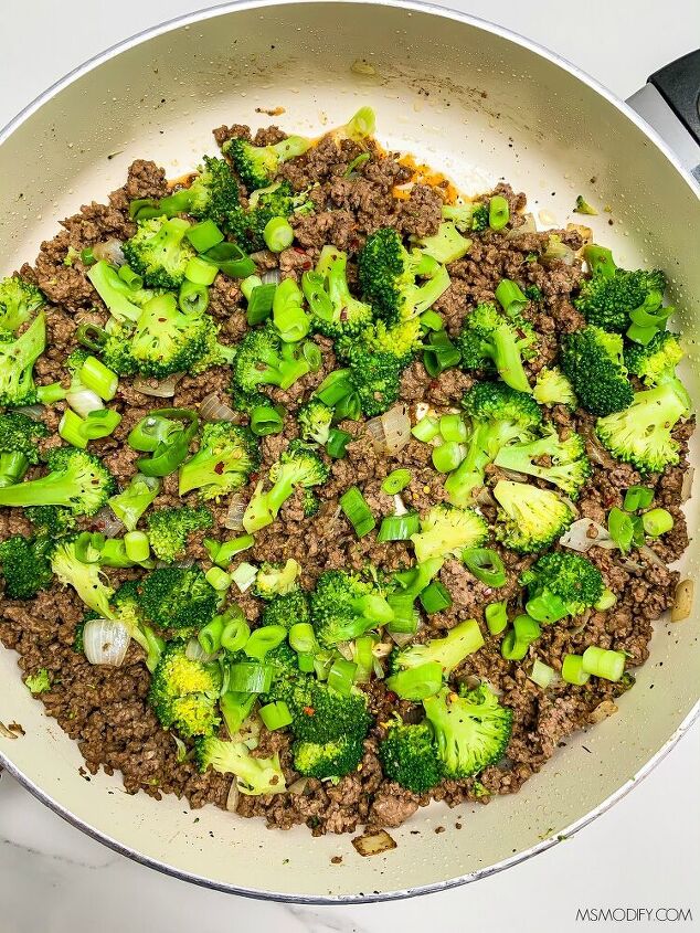 ground beef broccoli