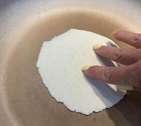 hand pressed herb corn tortillas