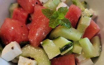 Summer Salad With Watermelon, Cucumber and Mint!