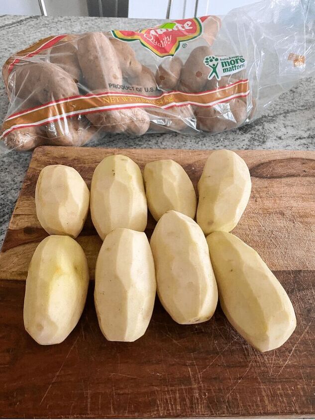 southern potato salad, All peeled and ready to be chopped