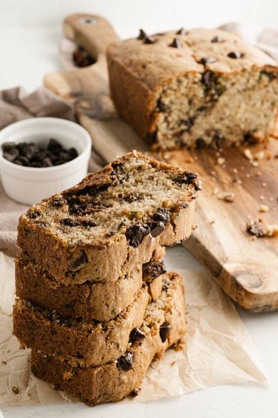 how to make eggless zucchini bread with chocolate chips