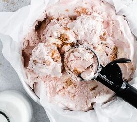 no churn raspberry cheesecake ice cream