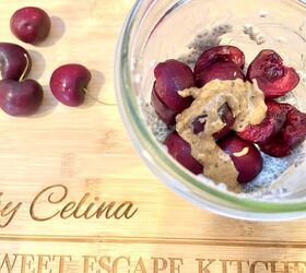 cherry almond butter chia pudding