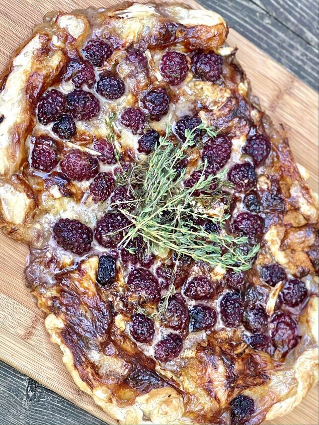 brie and blackberry galette