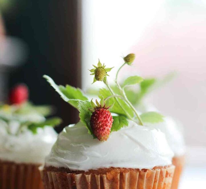 strawberry cupcakes from scratch almost