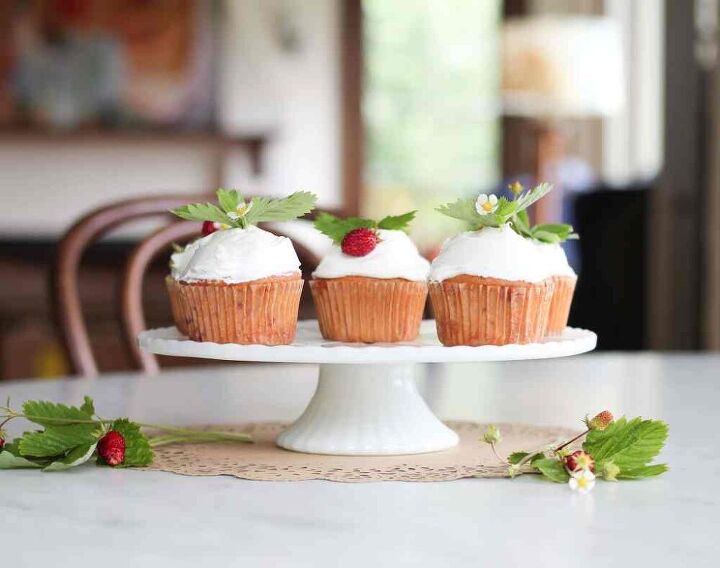 strawberry cupcakes from scratch almost