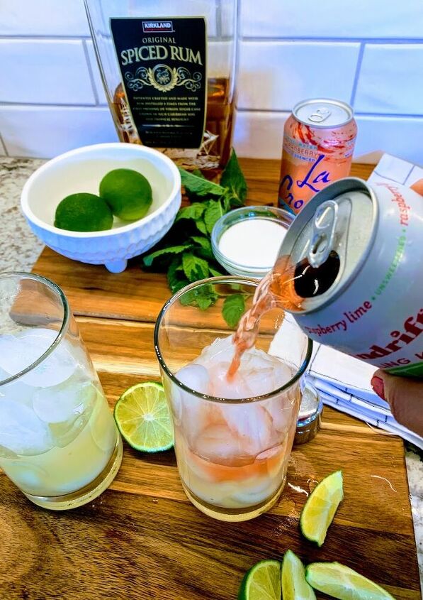 easy coconut and lime mojitos