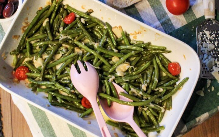 s 12 ways to serve greens to kids, Cheesy Roasted Green Beans