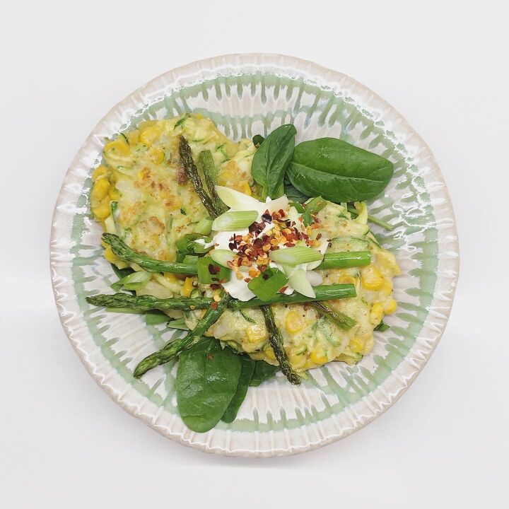 s 12 ways to serve greens to kids, Courgette Corn Fritters