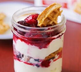 s 15 summer desserts that taste a little like sunshine, Honey Fruit Waffle Parfaits