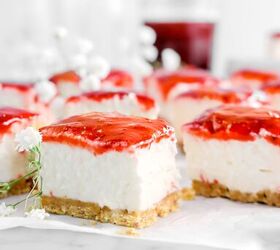 s 15 summer desserts that taste a little like sunshine, No Bake Strawberries Cream Cheesecake Bar