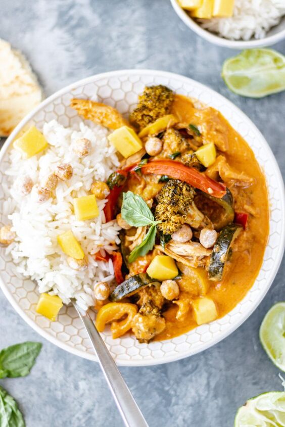 chicken vegetable coconut curry