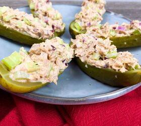 tuna salad pickle boats
