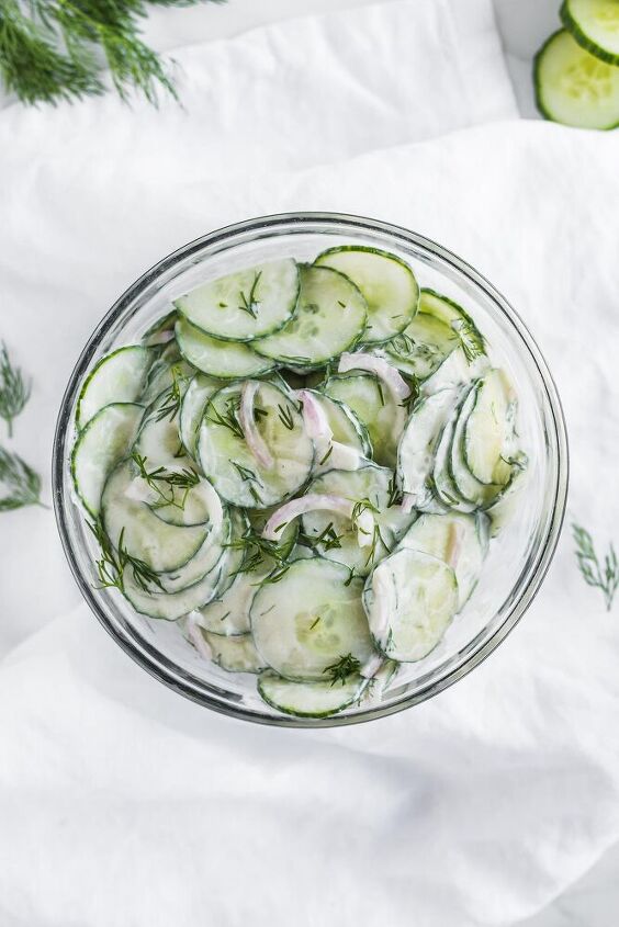 creamy cucumber dill salad