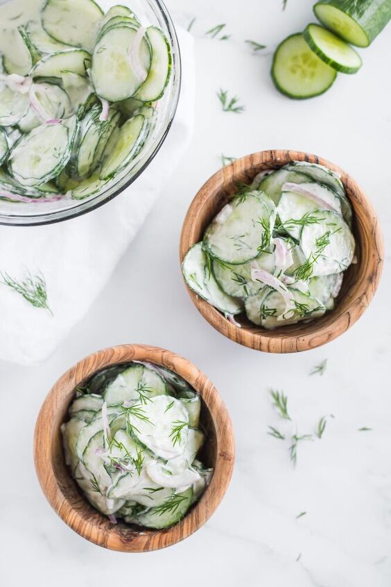 creamy cucumber dill salad