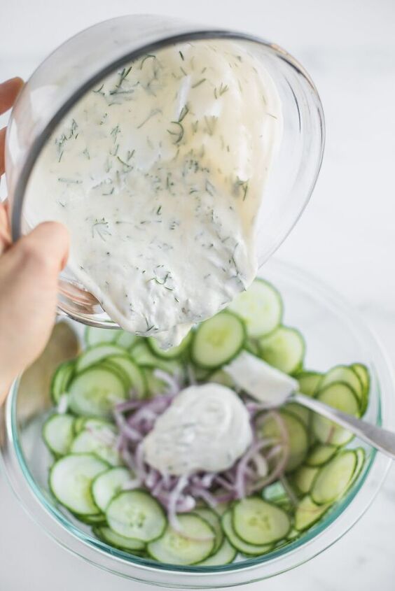 creamy cucumber dill salad